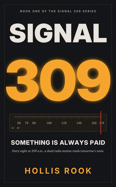 SIGNAL 309 cover: a glowing amber 309 over an AM radio dial